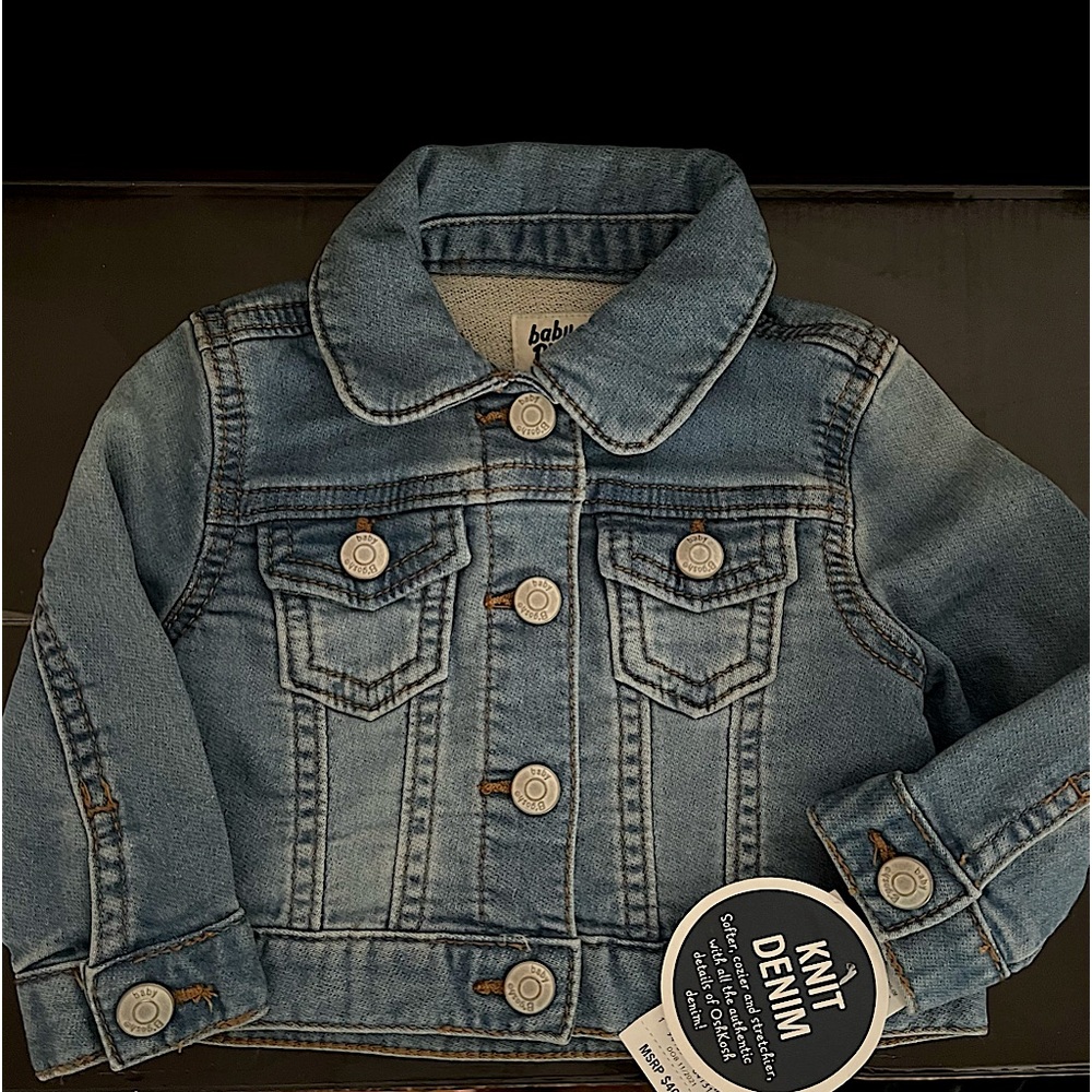 Osh Kosh B’Gosh Baby Denim Jacket, Size 6m, NWT